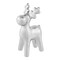Northlight Sleek Ceramic Standing Moose Christmas Figurine - 7" - Silver Finish